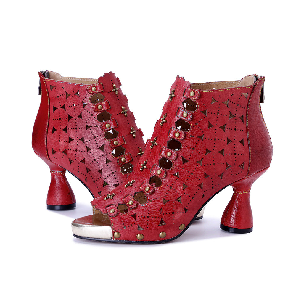 CrazycatZ Womens Ankle Boots, Floral Bohemian Vintage Block Heel CrazycatZ Womens Ankle Boots, Floral Bohemian Vintage Block Heel