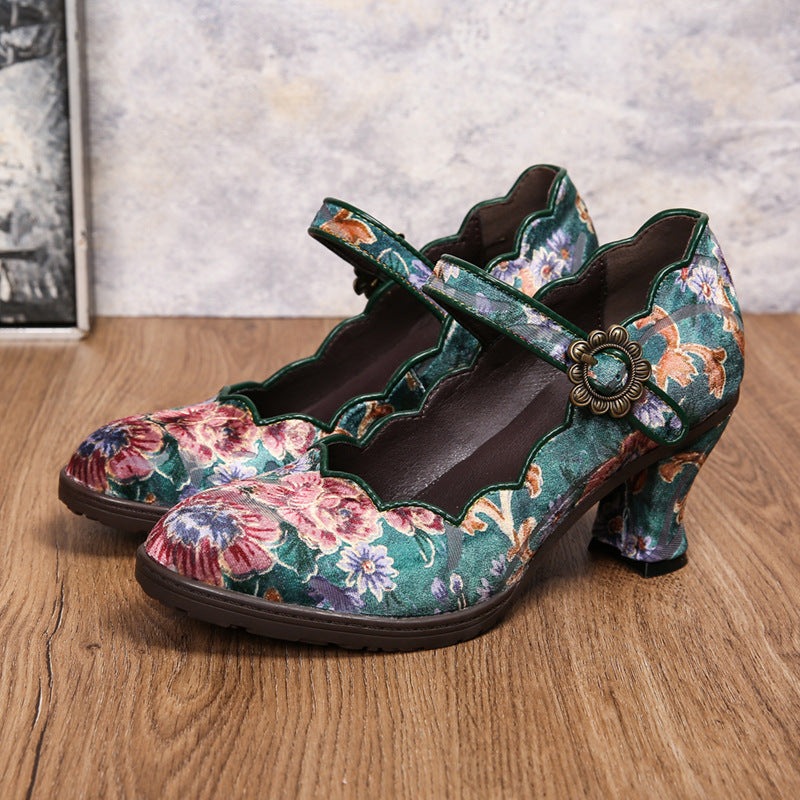 New British Style Leather Shoes, Fashion Wild Square Head Mary Jane main image 1