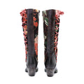 CrazycatZ Womens Leather  Knee High Boots Patterned Long Boots Vintage Boots Multi Color