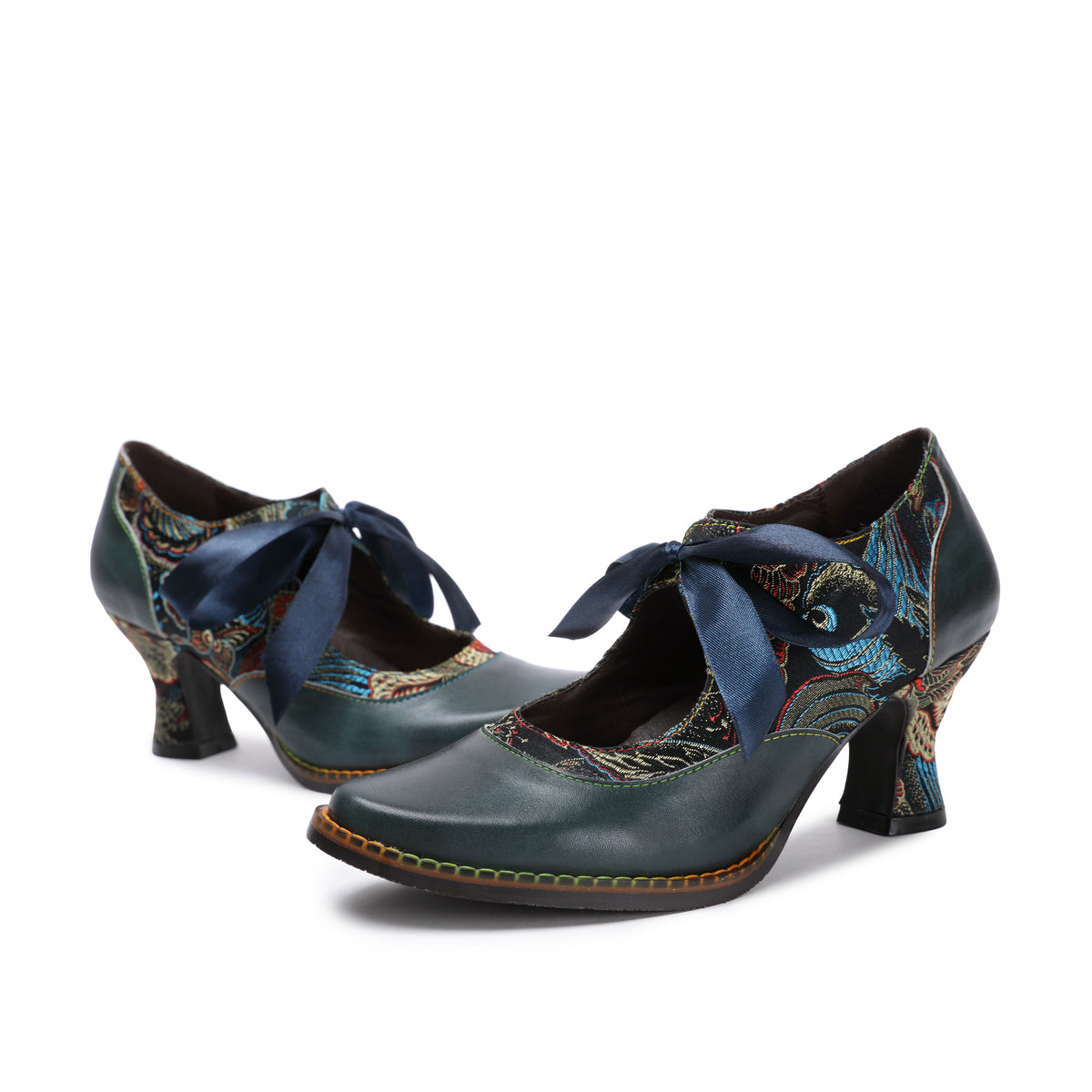 New British Style Leather Shoes, Fashion Wild Square Head Mary Jane