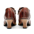 Copy of CrazycatZ Leather Pumps,Women  Vintage Block Heel Oxford Vintage Shoes 0614